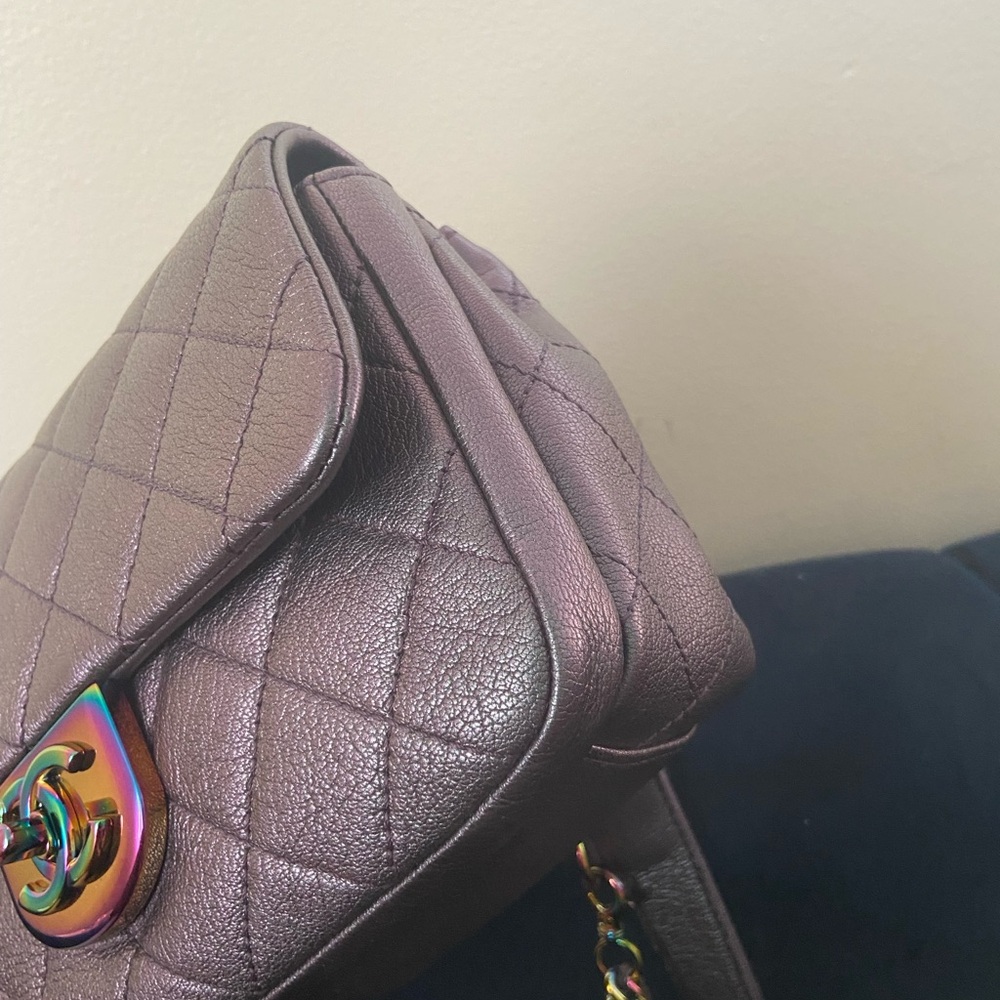 ✨🧜‍♀️ Chanel iridescent Double Carry Waist, Crossbody Flap Bag ✨🧜‍♀️ - Picture 12 of 16
